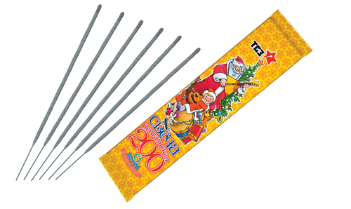  Бенгальские свечи 6 шт 200 мм в пакете  в Березниках